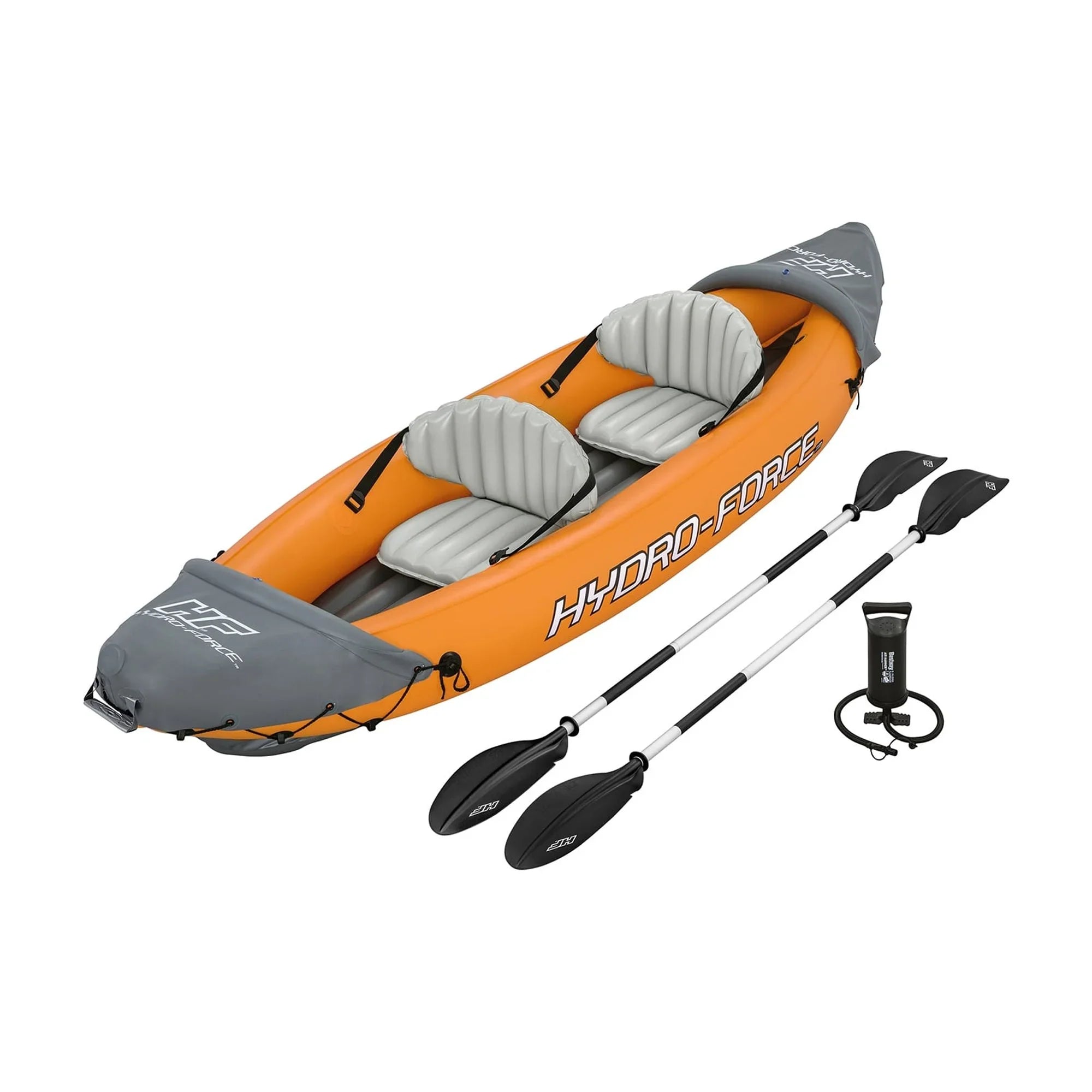 Bestway 126 x 35 cm Lite-Rapid X2 Inflatable Kayak Float w/Oars (2 Pack)