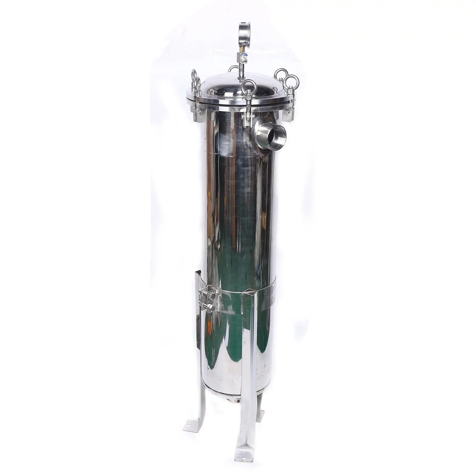 High Pressure Bag Filter Housing 2in NPT In/Out Stainless Steel 150PSI