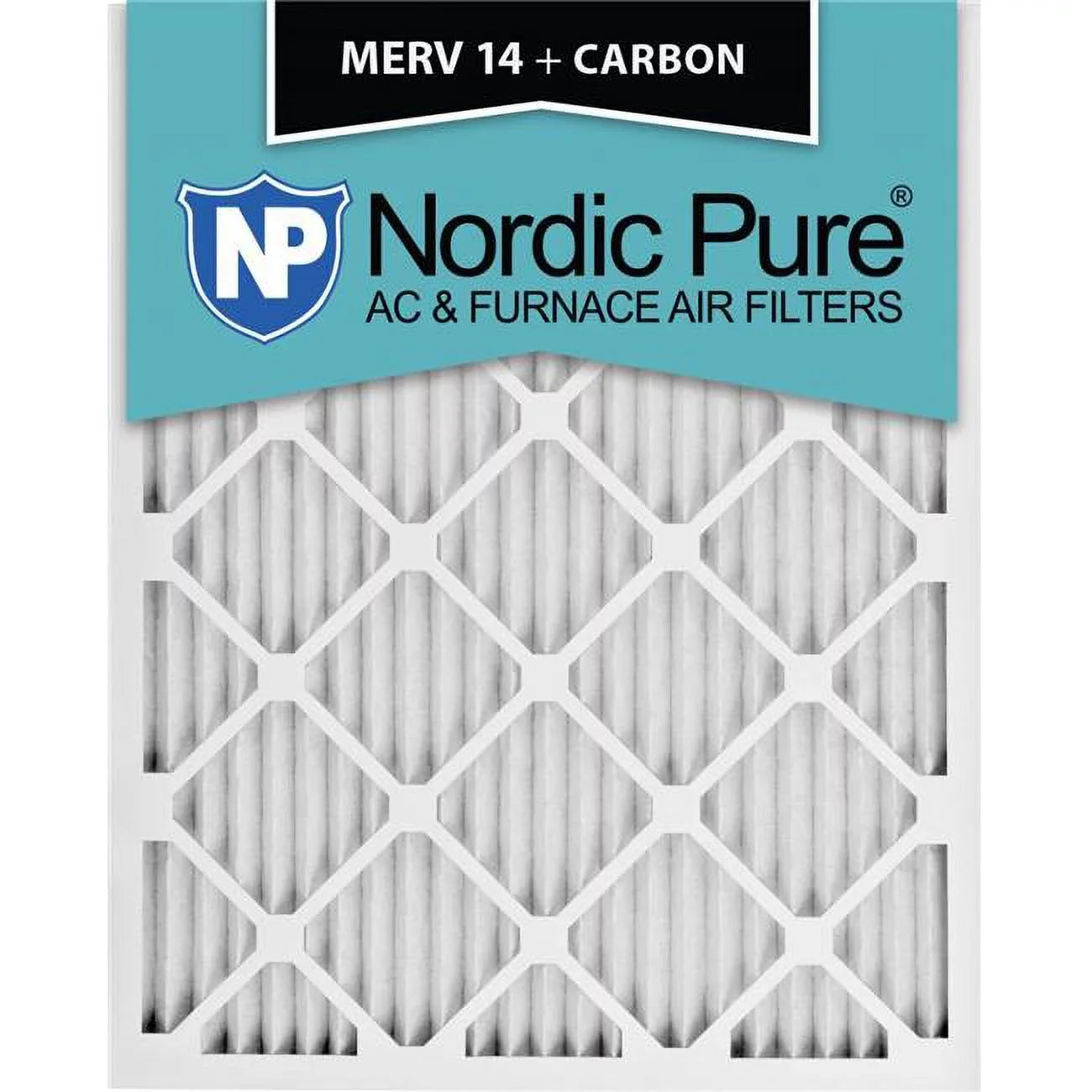 Nordic Pure 14x22x1ExactCustomM14-C-6 Exact MERV 14 Plus Carbon AC Furnace Filters, 14 x 22 x 1 in. - Pack of 6