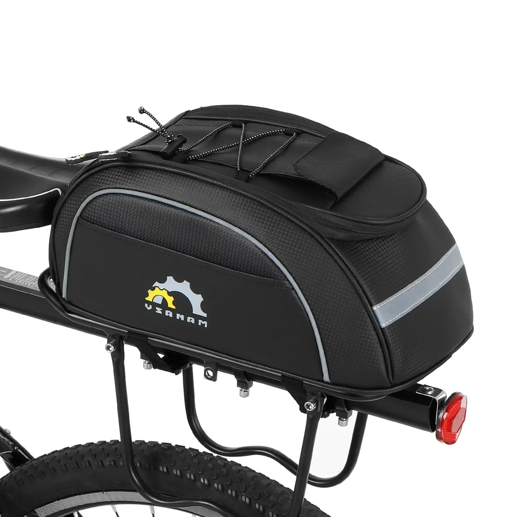 Tomshoo Fluidproof Cycling Insulated Cooler Bag MTB Bike Trunk Bag Rear Rack Bag Storage Luggage Carrier Bag Pannier
