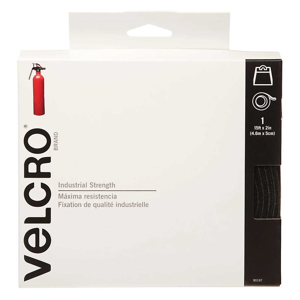 VELCRO Industrial Strength 15 Feet x 2 cmes Roll; Black