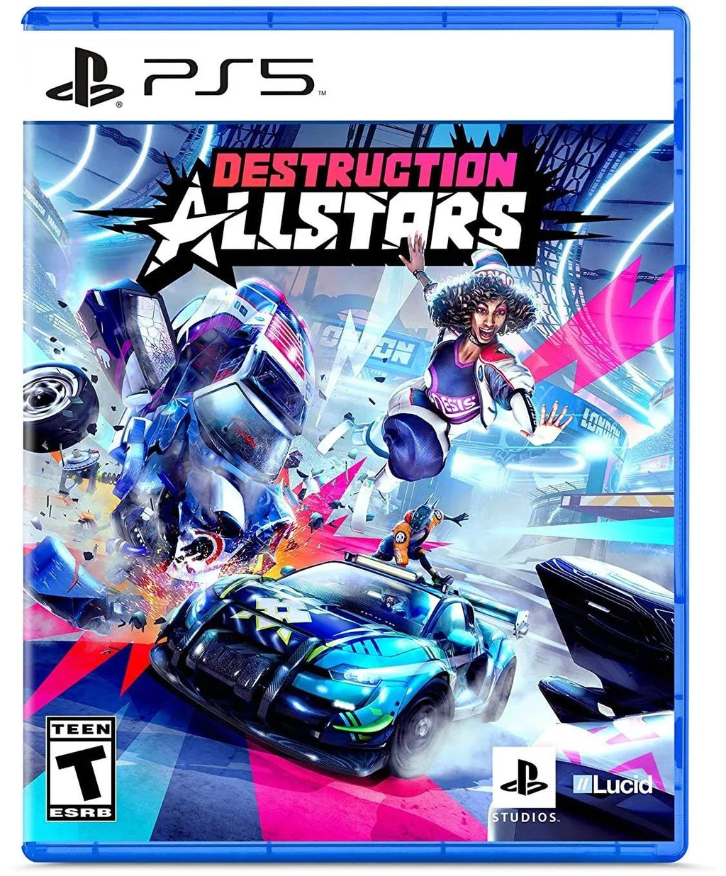 Sony Playstation 5 Disc Version (Sony PS5 Disc) with Midnight Black Extra Controller; Destruction Allstars and Microfiber Cleaning Cloth Bundle