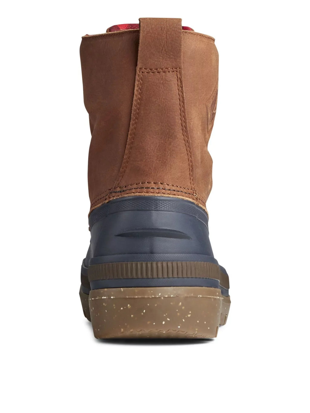 SPERRY Mens Brown Fluidproof Ice Bay Round Toe Lace-Up Duck Boots 7