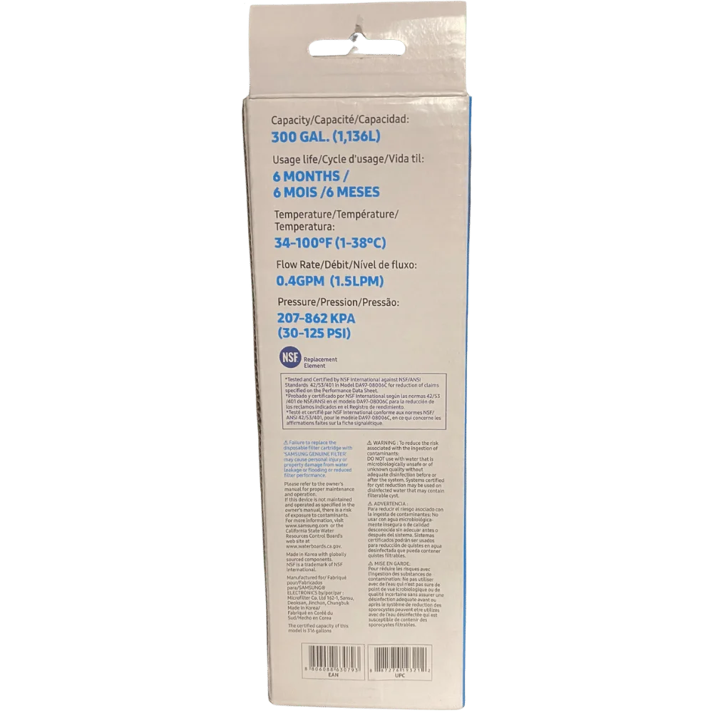 4-Pack Replacement for DA97-17376B HAF-QIN/EXP Refrigerator Filter New; Sealed