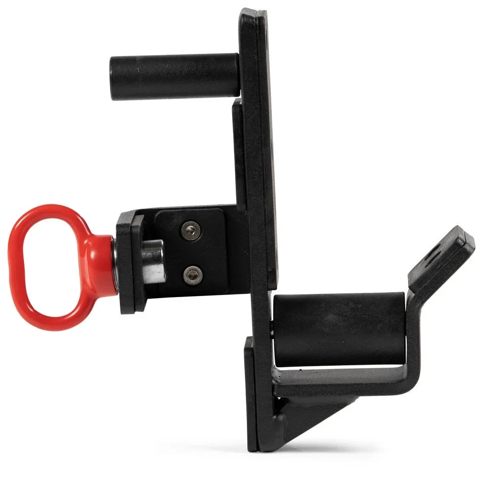 Titan Fitness T-2 Series Roller J-Hooks; UHMW Plastic; J-Hook Style Rack Mounted; 2;000 LB Capacity; Fits 2” x 2” Tubular Steel