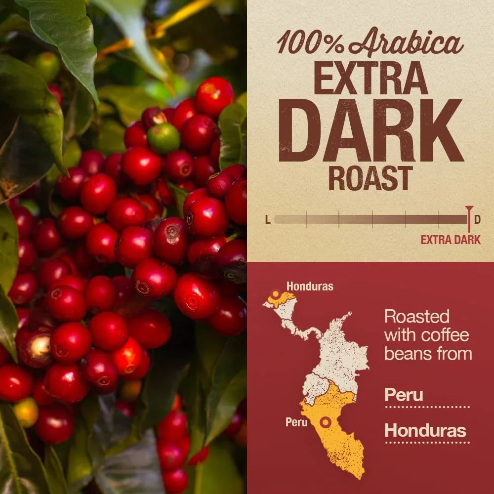 Mayorga Intense Dark Roast Coffee; 2 lb bag - Muy Macho Blend; the World's Strongest Organic Coffee - 100% Arabica Whole Coffee Beans - Bold Flavor - Specialty Grade; Non-GMO; Direct Trade Muy Macho 2 Pound (Pack of 1)