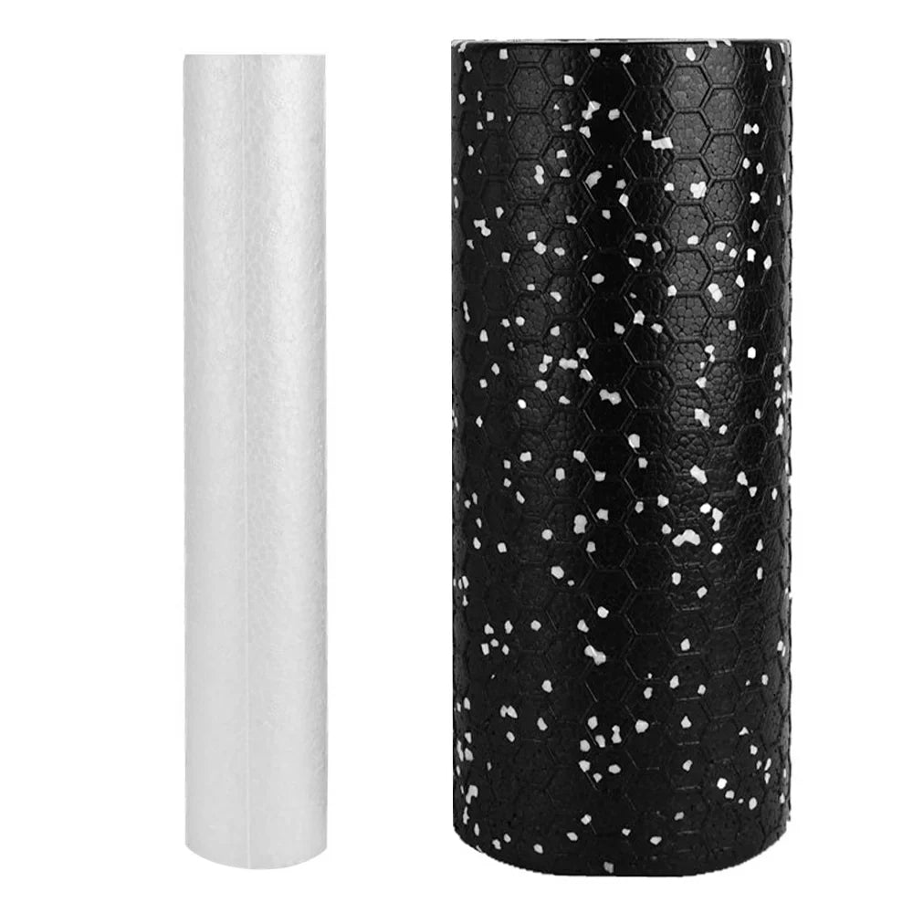 Exercise and Therapy Yoga Foam Roller Set; 2pcs Soft and Hard Rollers for Fitness and Muscle Massage