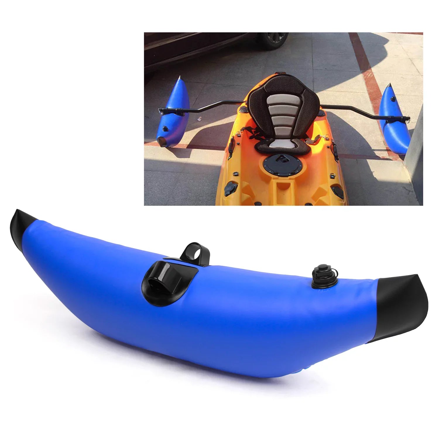 Aibecy Kayak Float;Inflatable Float With Float Stabilizer Kit Float With Sidekick Arms Rod Boat Inflatable Float With Sidekick Arms Sidekick Arms Rod Boat Float Stabilizer Rod Boat Float Eryue