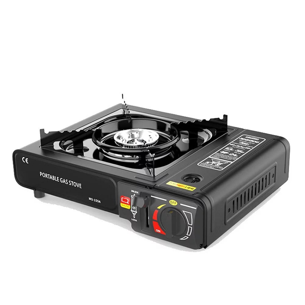Portable 2.9KW Cassette Butane Stove with Piezo Ignition - Ideal for Outdoor Cooking; Camping; Picnics; Backpacking; Hiking; and Barbecues