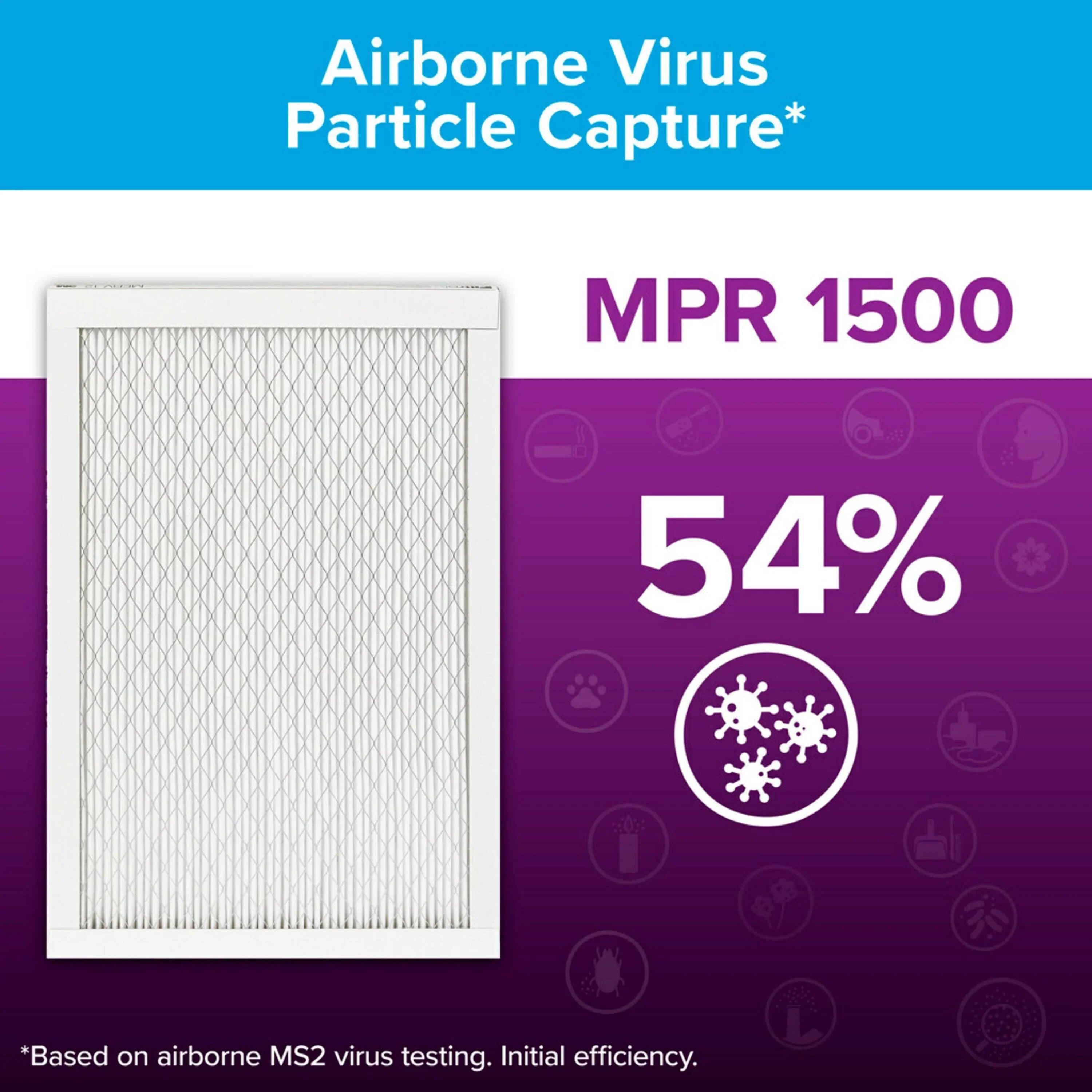 Filtrete 14x14x1 Air Filter; MPR 1500 MERV 12; Advanced Allergen Reduction; 4 Filters