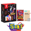 2022 Nintendo Switch OLED Model Pokemon Scarlet & Violet Limited Edition; Pokemon Illustrations 64GB Console; Koraidon and Miraidon Glossy White Dock; Pokemon Scarlet Game and Mytrix Accessories