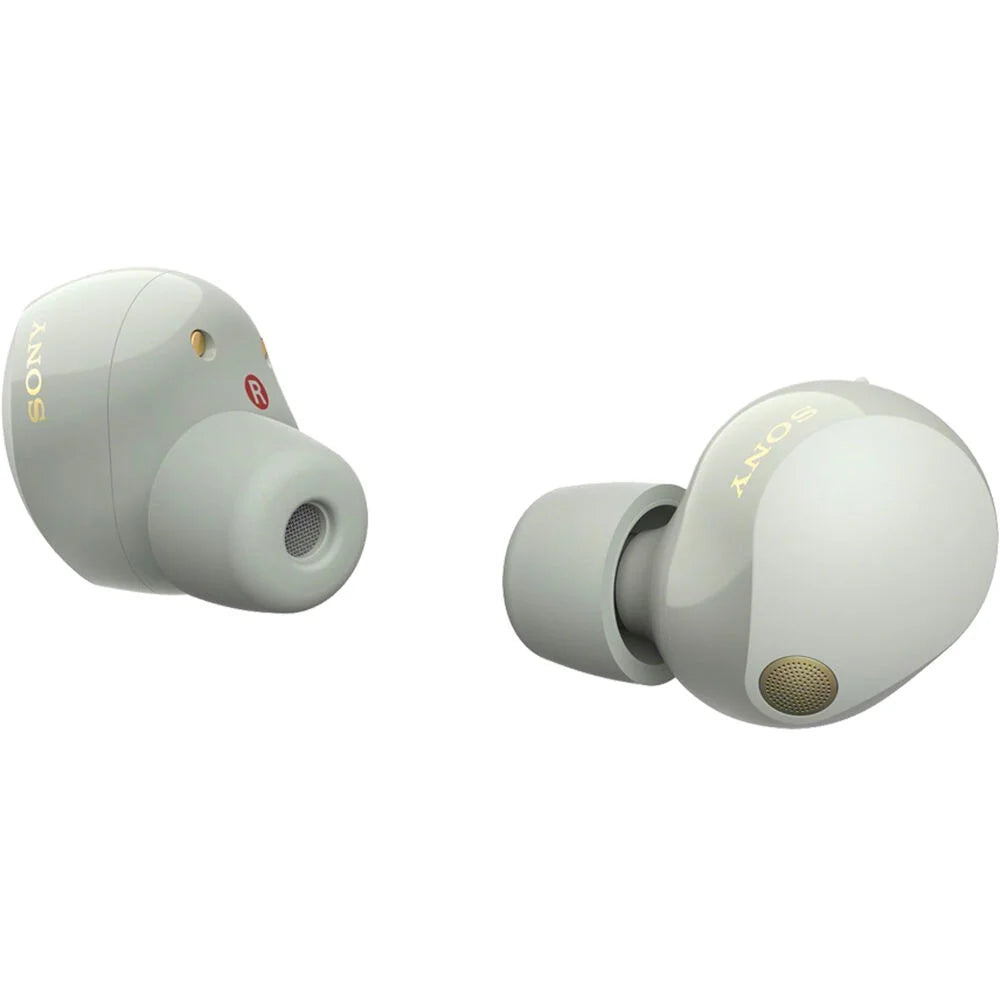 Sony WF-1000XM5 Noise Canceling Wireless Earbuds (Silver) Bundle with 2 YR Warranty
