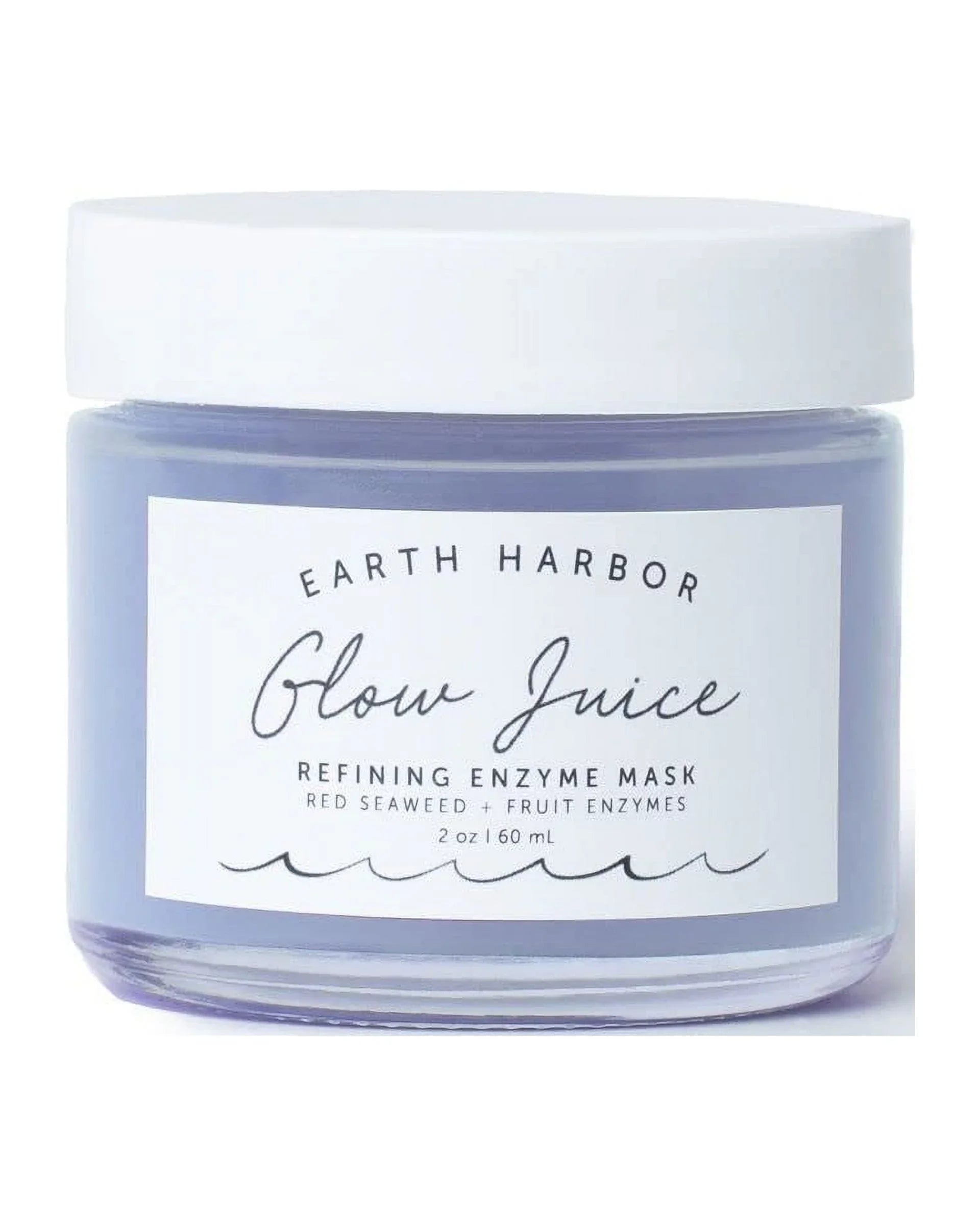Earth Harbor Glow Juice refining enzyme mask red seaweed | fruit enzymes 2 fl oz