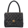 Pre-Owned Chanel matelasse handbag lambskin black ladies CHANEL (Good)