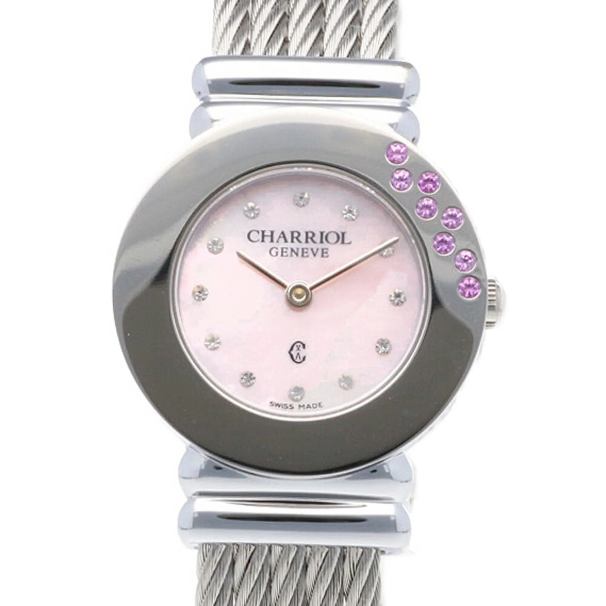 Pre-Owned Charriol Saint-Tropez Watch Stainless Steel 028ST Quartz Women's CHARRIOL (Good)