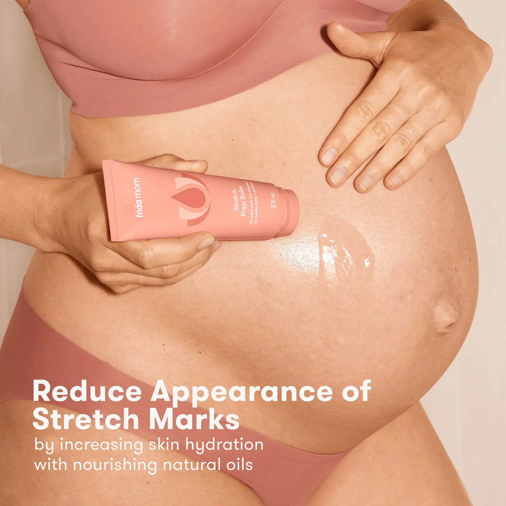 Frida Mom Pregnancy Skincare Body Relief Set for Stretch Marks; Dry Skin; Swelling Chafing - 4 Ct