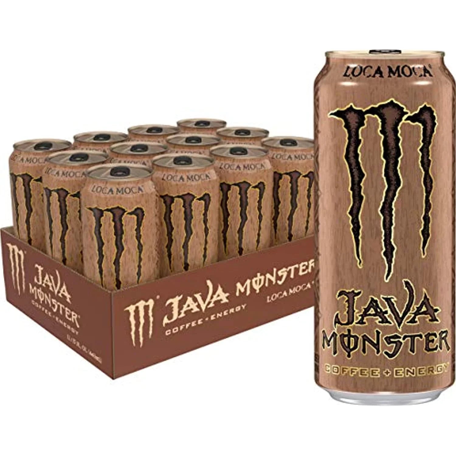 Monster Energy Java Loca Moca; Coffee + Energy Drink; 15 Ounce (Pack Of 12)