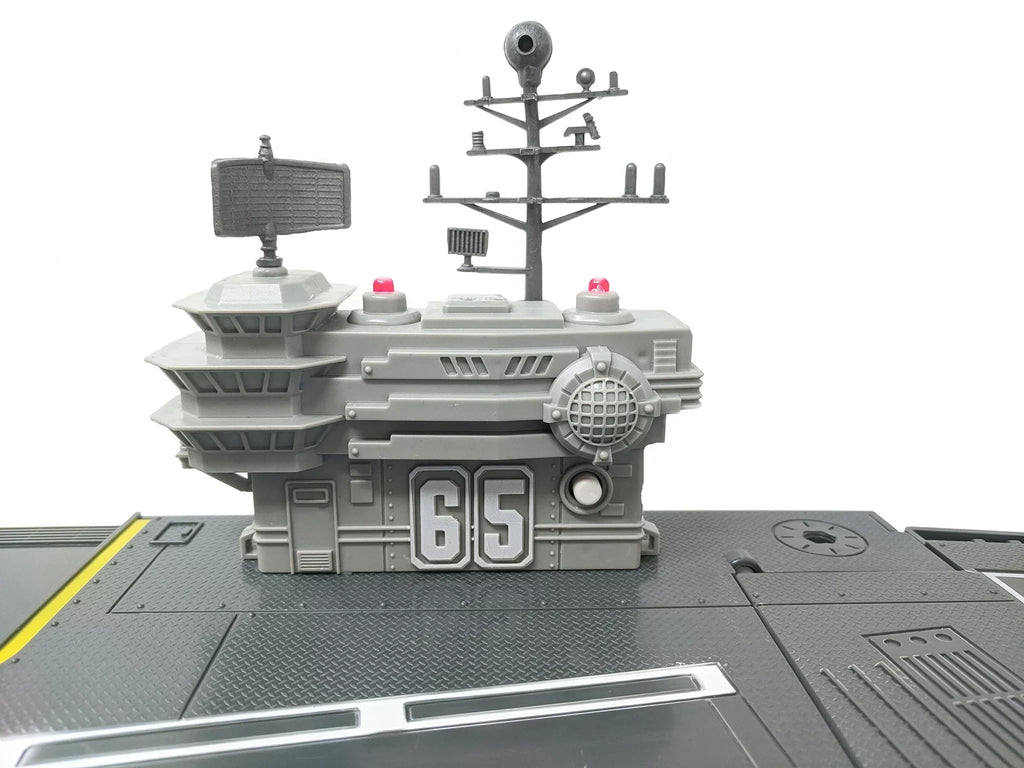 31 foot Toy Aircraft Carrier with Sound Effects Military Vehicles and 6 Drones