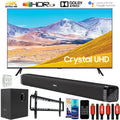 Samsung UN65TU8000 65" 4K Ultra HD LED TV (2020) with Deco Gear Home Theater Bundle(UN65TU8000FXZA TU8000 65 foot TV)