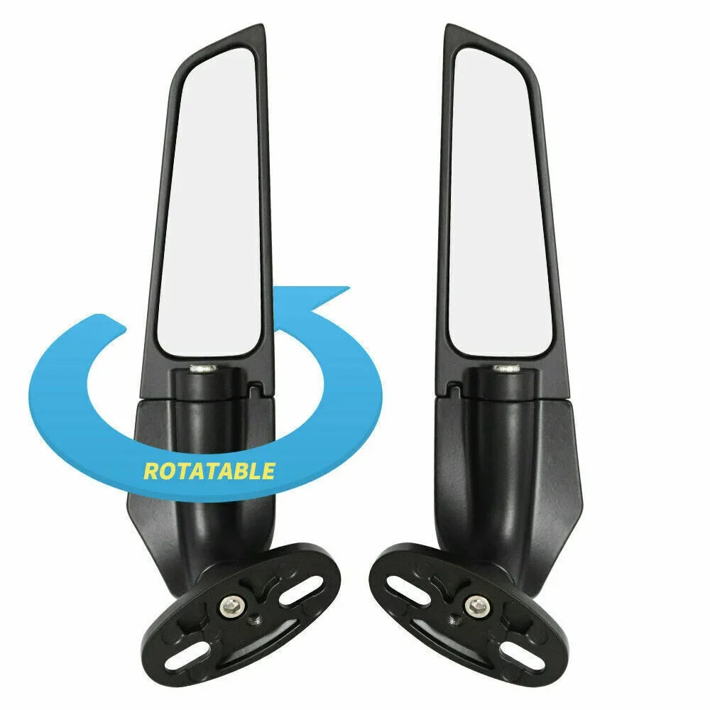 JahyShow Motorcycle Wind Swivel Stealth Wing Rear View Side Mirror For Yamaha YZF R25 R3