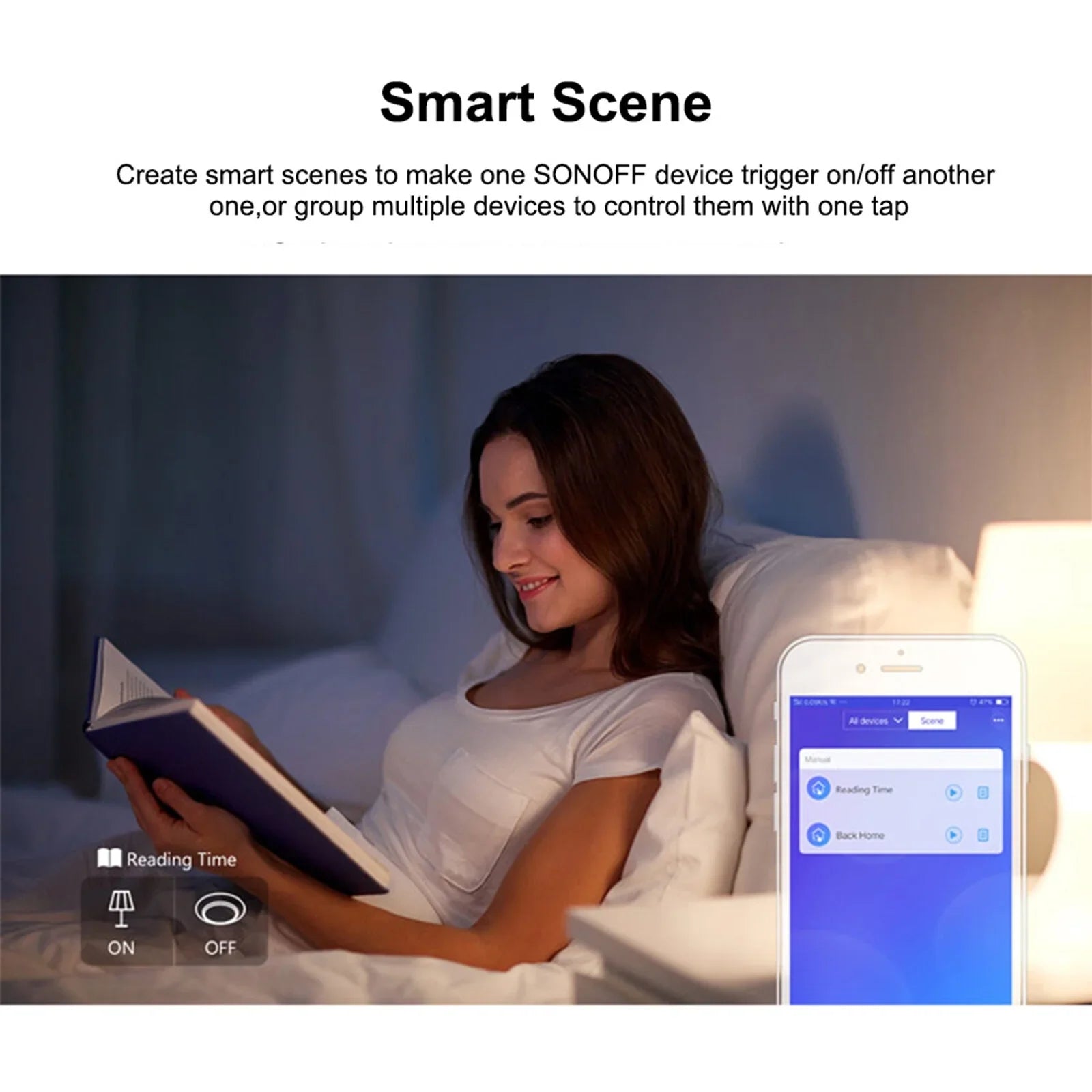 T3US2C-TX 2 Gang Smart WiFi Wall Light Switch 433Mhz RF Remote Control APP/Touch Control Timer US Standard Panel Smart Switch Compatible with Google Home/Nest & Alexa