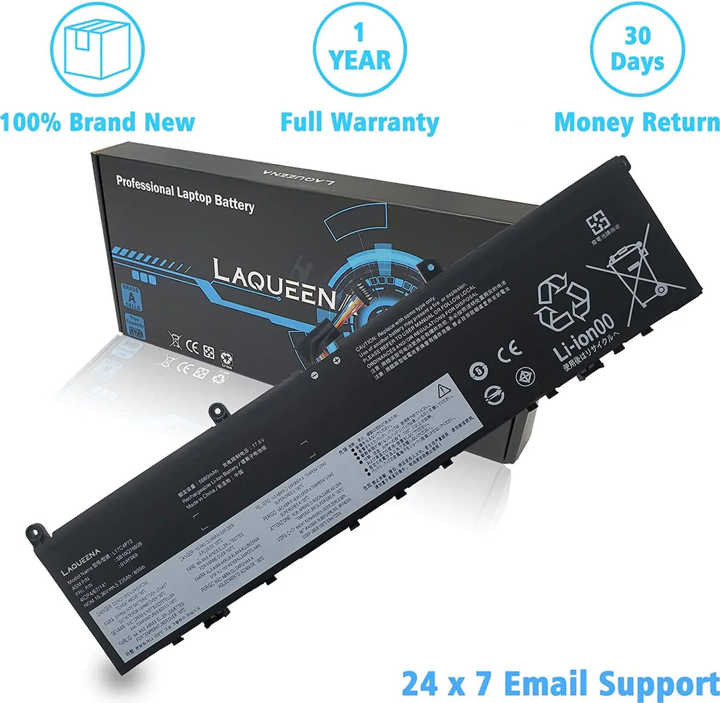 LAQUEENA L17C4P72 Laptop y Compatible with Lenovo ThinkPad X1 Extreme 1st Gen/2nd Gen ThinkPad P1 1st Gen/P1 Gen
