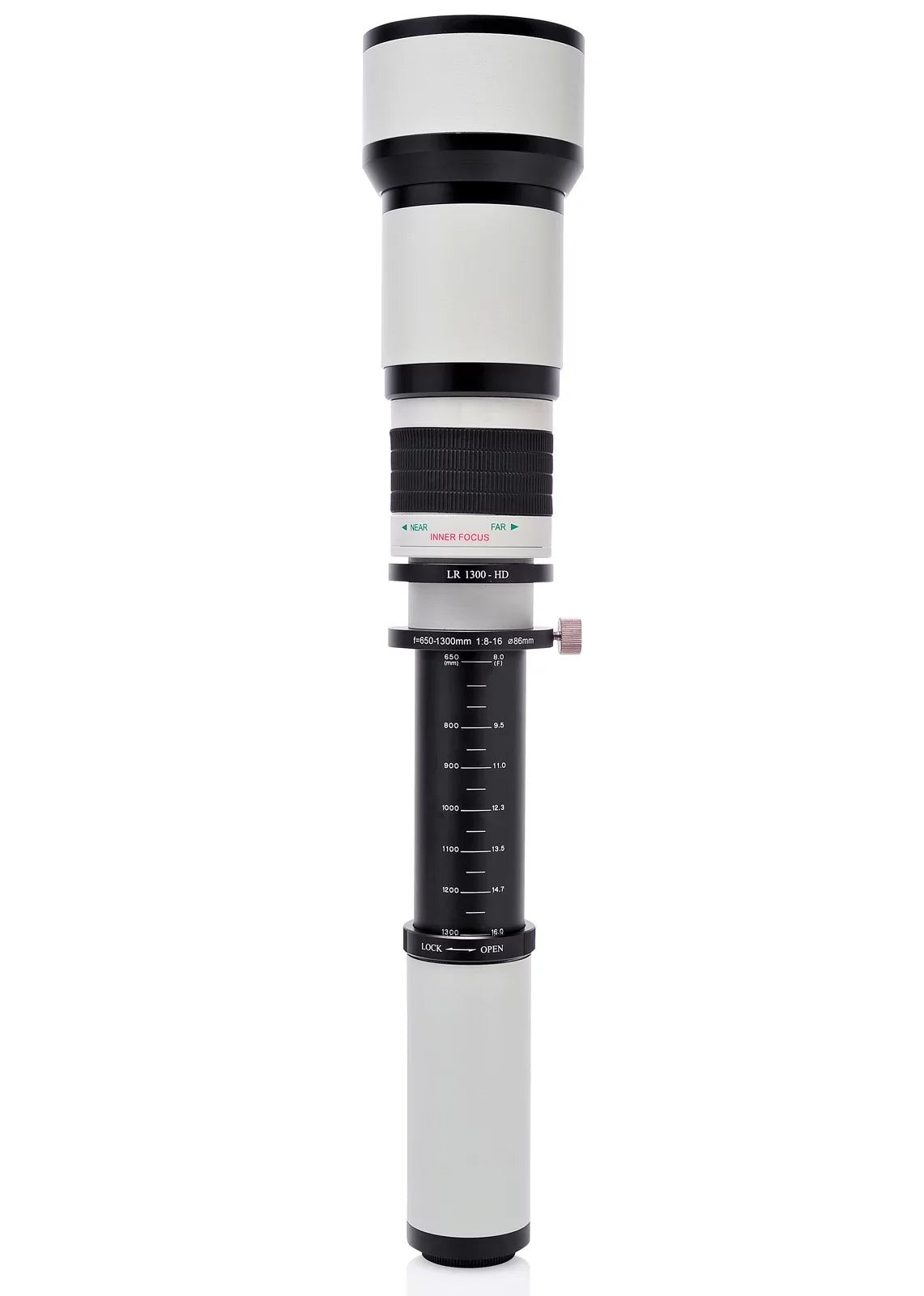 Opteka 650-1300mm (with 2x- 1300-2600mm) f/8 Manual Telephoto Lens + UV for Sony a7r; a7s; a7; a6300; a6000; a5100; a5000; a3000; NEX-7; NEX-6; NEX-5T; 5N; 5R; 3N and other E-Mount Digital SLR Cameras