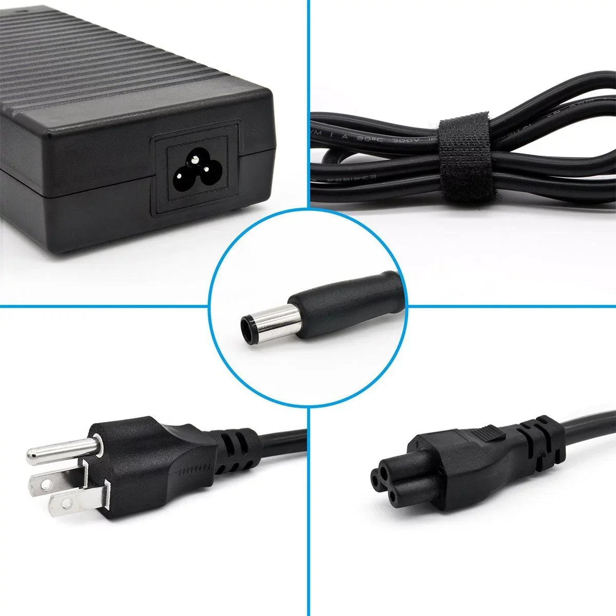 AC Adapter for 19.5V 9.23A 180 Watt for DELL G3 3579 G5 15 5587 G7 15 7588 Laptop Power Supply Cord Cable Charger