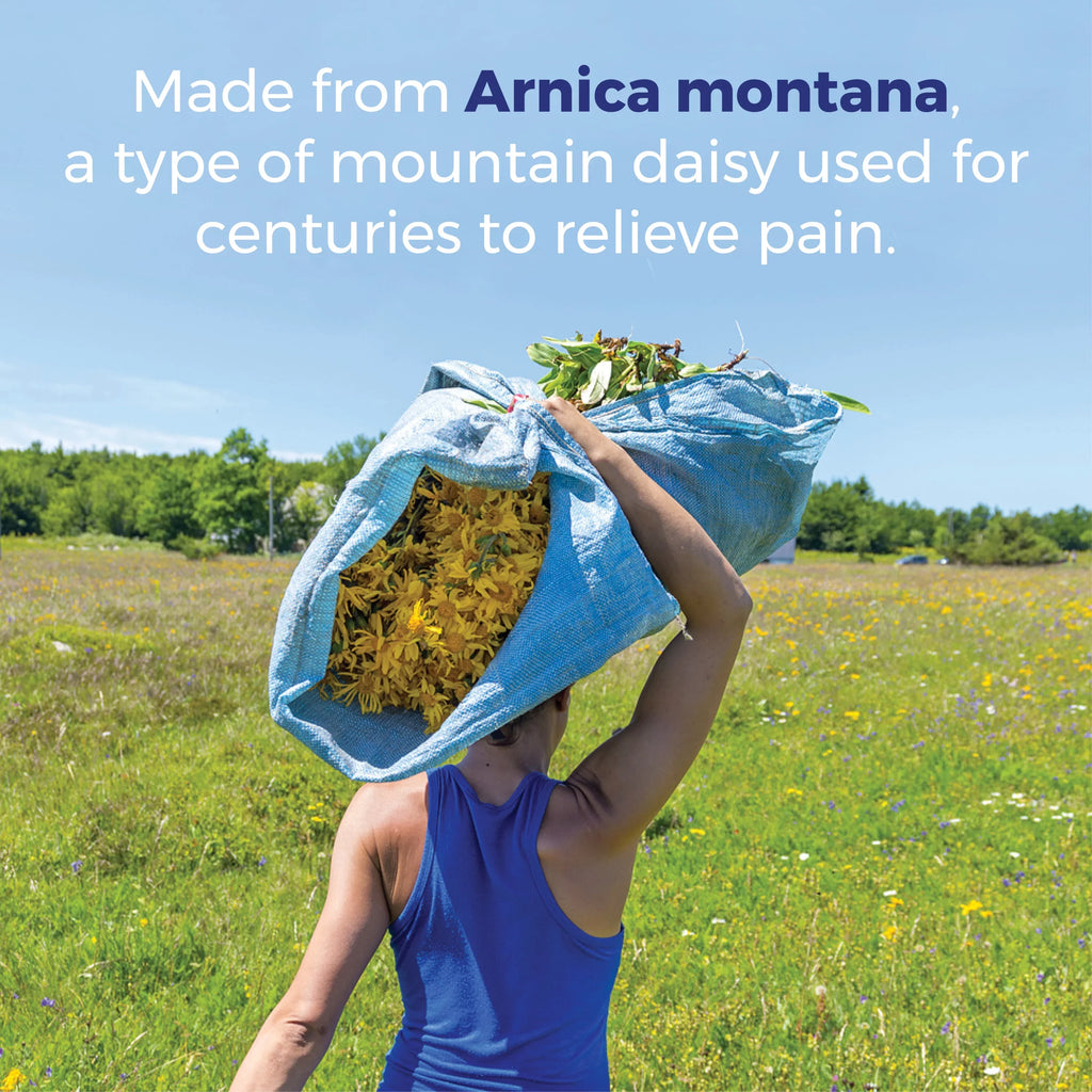 Boiron Arnicare Tablets; Homeopathic Medicine for Pain Relief; Swelling & Bruises from Injuries; and Muscle Pain; 120 Meltaway Tablets