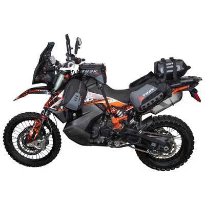 Tusk Excursion Rackless Luggage System w/ X-Small Dry Duffel Tail Bag Standard Heat Shield For KTM 690 SMC 2007-2010