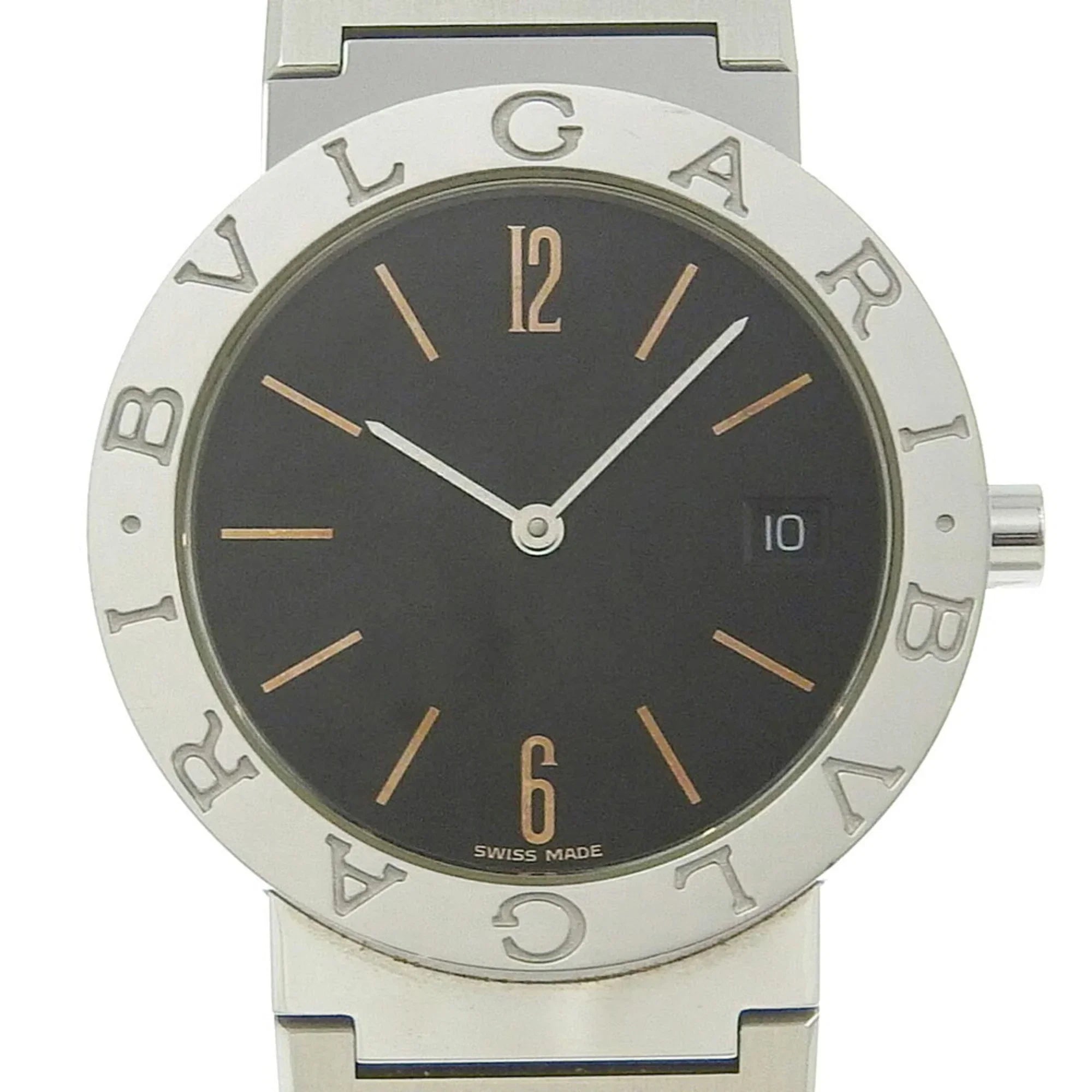Pre-Owned Bvlgari BVLGARI Watch BB33SS Stainless Steel Quartz Analog Display Black Dial Bulgari Men's I220823033 (Fair)