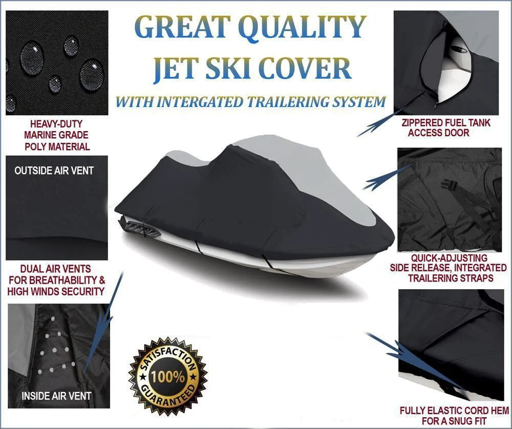 SUPER HEAVY-DUTY PWC 600D JET SKI Cover Compatible for Sea Doo Sea-Doo Bombardier GTX iS 260 2011
