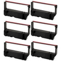 PrinterDash Compatible Replacement for Star-Micronics MP-200 Series/MP-235/MP-242/MP-292/MP-512/SP-200 Series/SP-212/SP-242/SP-500/SP-2000 Black/Red P.O.S. Printer Ribbons (6/PK) (30980115BR)