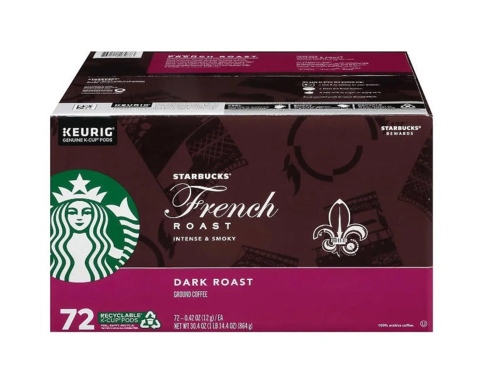 Starbucks French Roast K-Cup Coffee Pods; 72 Count