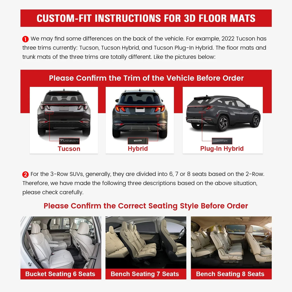 Ikon Motorsports Floor Mats & Trunk Mat Compatible With 2023-2024 Toyota Prius ; Black 3D Molded Carpets Liner 1st 2nd Row Front Rear Pad 4PC TPE Thermo Plastic Elastomer All Weather Protector