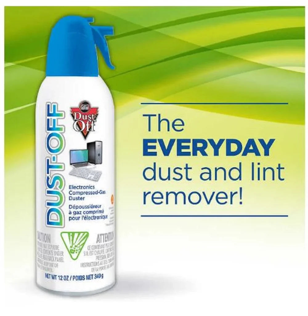 Dust-Off Compressed Gas Duster; 12 oz; 6 Count