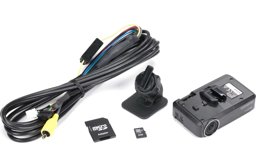 Kenwood DMX9708S In Dash Car Receiver 6.95" Touch Screen CarPlay Android Auto & DRV-N520 Dash Cam Combo