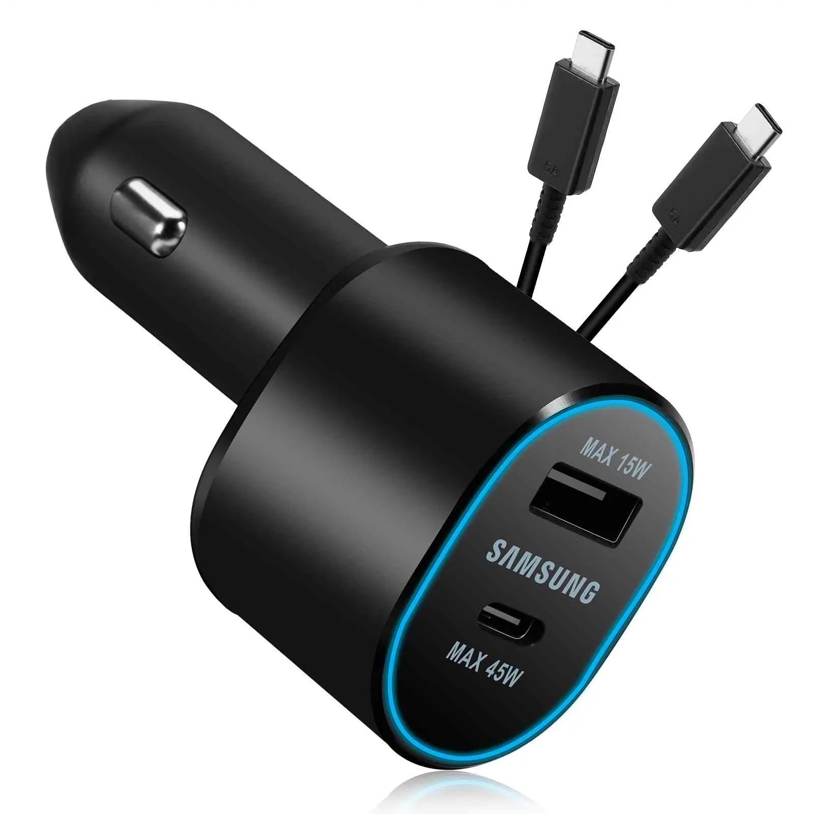 Super Fast Dual Car Charger Usb (45W+15W) Two Ports EP-L5300 Black for Lenovo Legion Y700