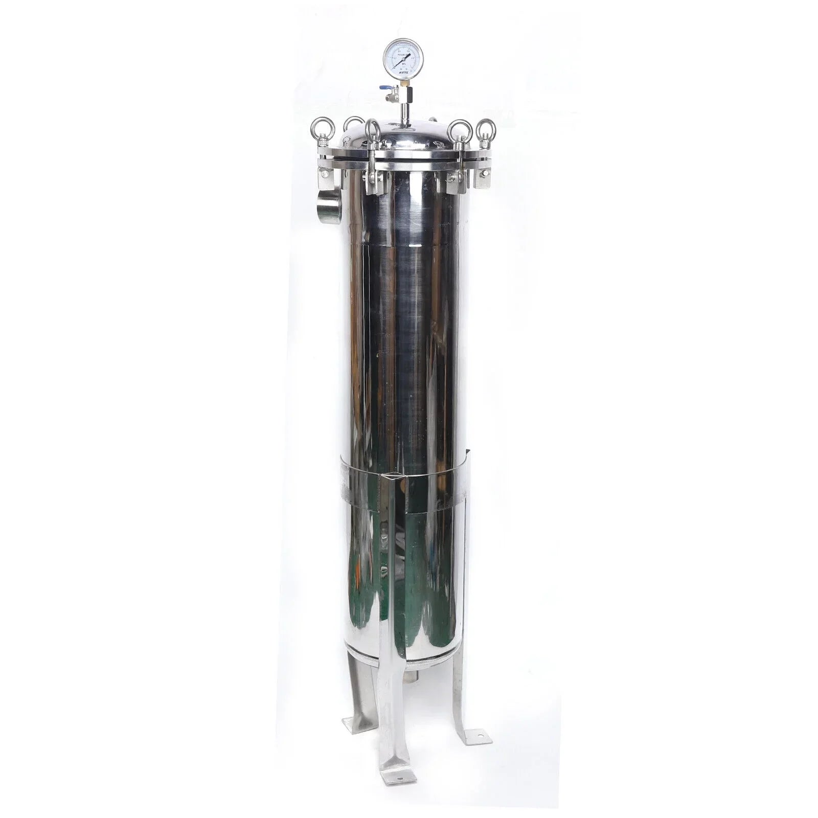 High Pressure Bag Filter Housing 2in NPT In/Out Stainless Steel 150PSI