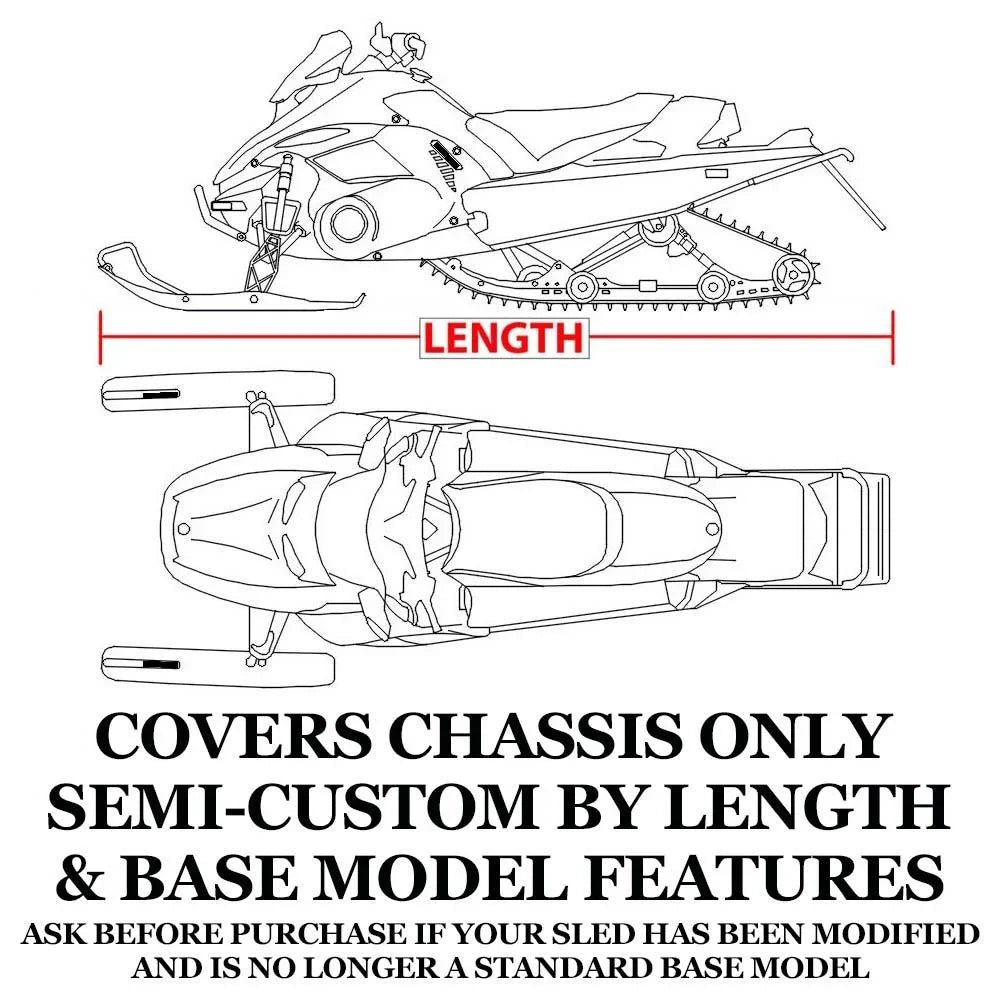 Snow Cover Compatible for 2008-2008 Ski Doo Bombardier snowmobile model GSX LIMITED 600 HO SDI; Trailerable 600 Denier Snow Apparatus Sled Gear