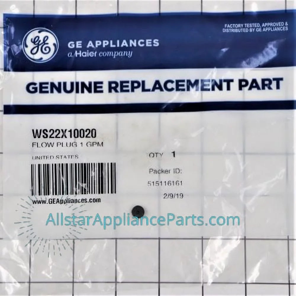 GE Refrigerator Filtration System Plug WS22X10020