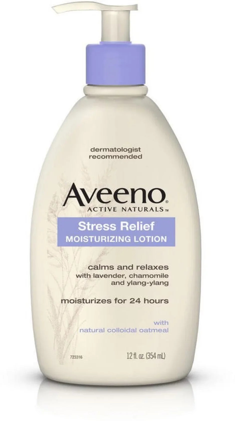 AVEENO Active Naturals Stress Relief Moisturizing Lotion 12 oz (Pack of 6)