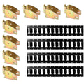 DC Cargo Mall E Track Shelving Kit - 12 Pieces: 5 ft Black E Track Rails & E Track Wood Beam Sockets
