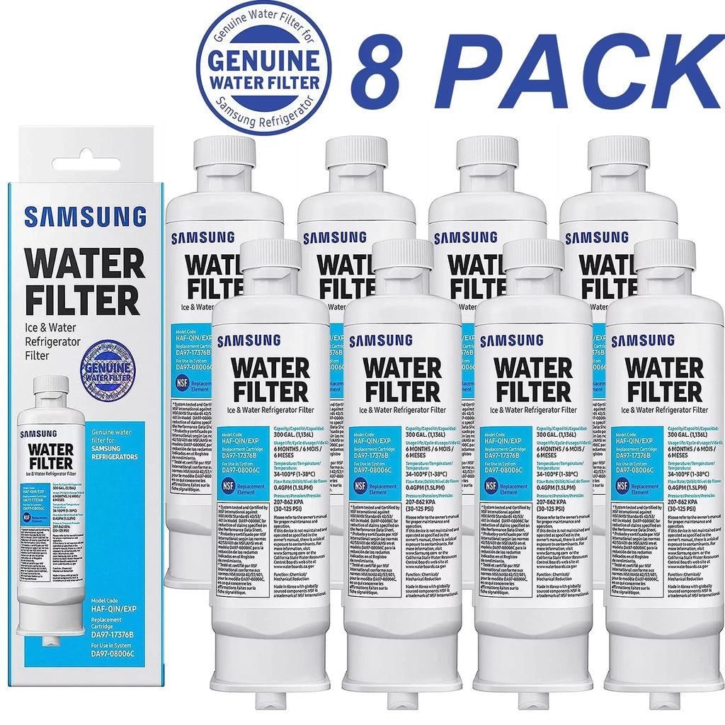 DA97-17376B HAF-QIN; DA9717376B HAF-QIN/EXP Refrigerator Filter RF23M8070SG Pack of 8