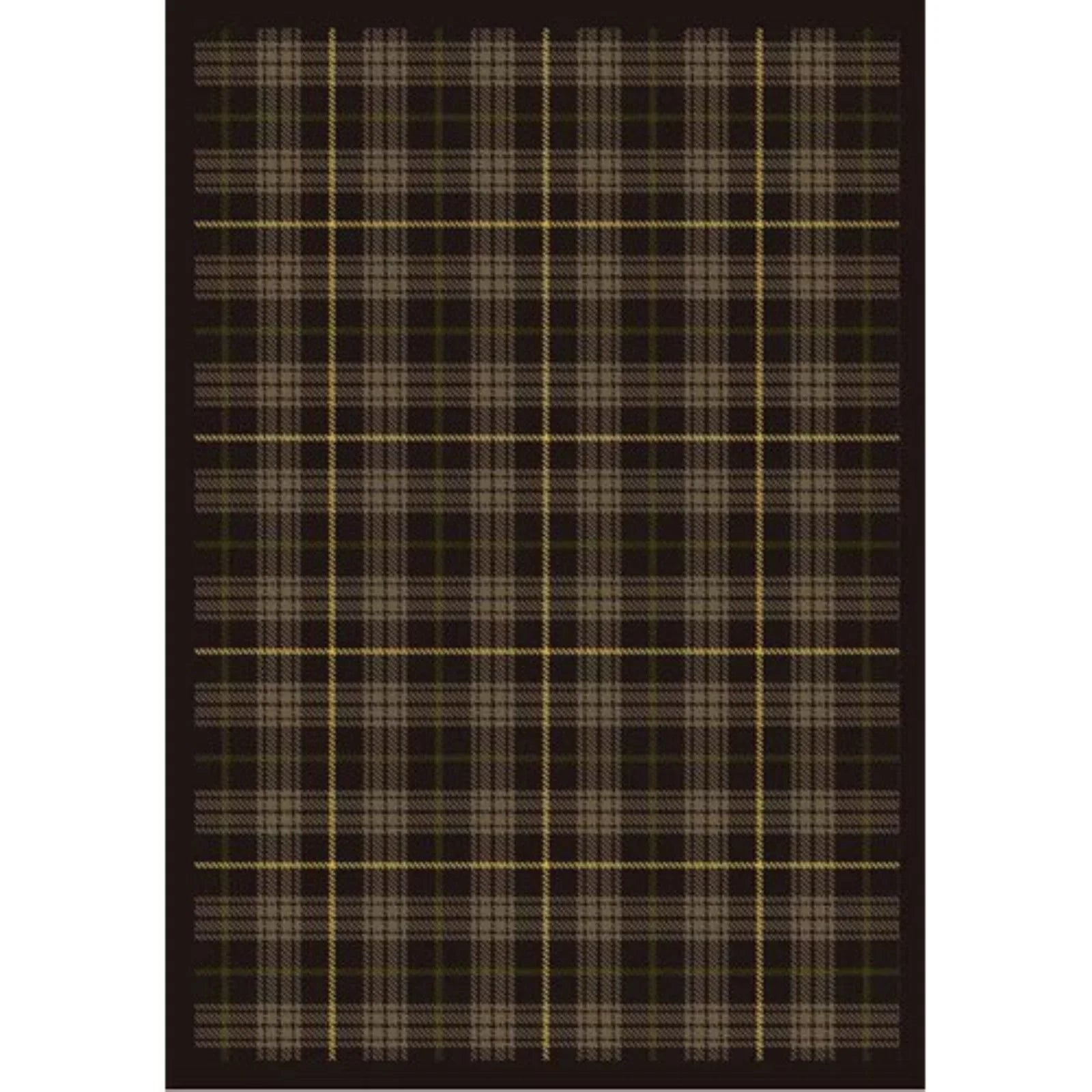 Joy Carpets Bit O ft. Scotch Tartan Green 3 ft.10 in. x 5 ft.4 in. WearOn Nylon Apparatus Tufted- Cut Pile Whimsy Rug