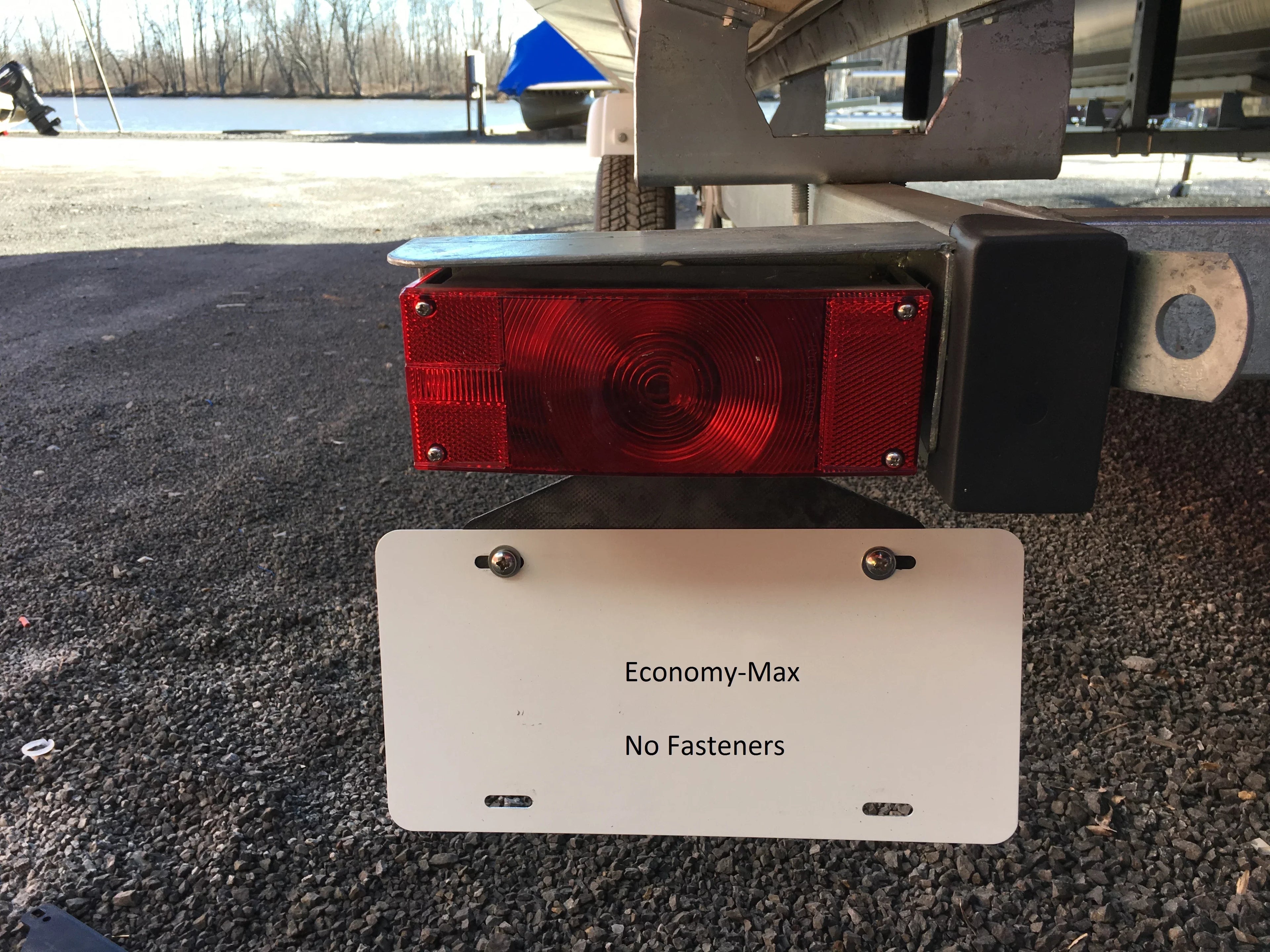 SurePlate TM Trailer/Truck EM16001 Rubber License Plate Holder Bracket; Economy-Max