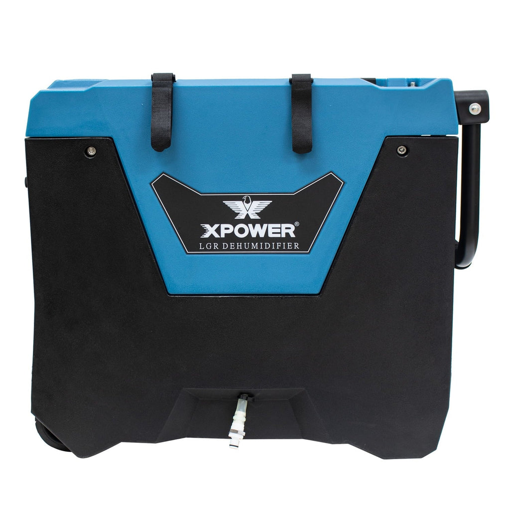 XPower 10 ft. LGR Dehumidifier with Automatic Purge Pump; Blue