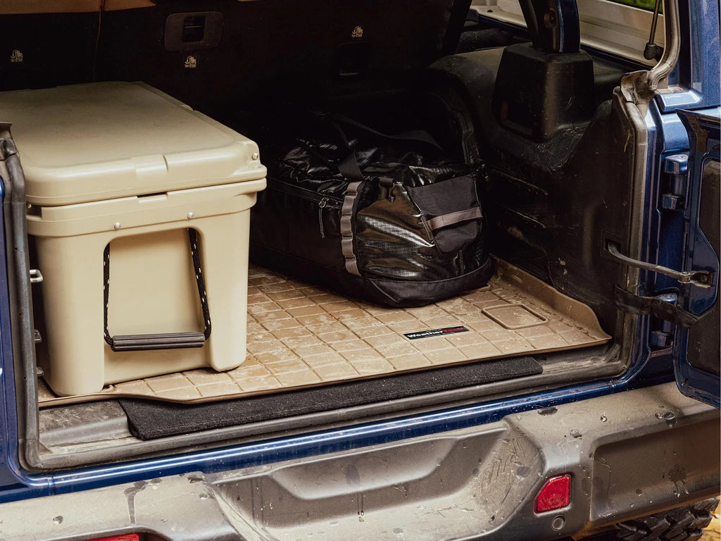 WeatherTech Cargo Trunk Liner with Bumper Protector compatible with 2023-2024 Honda CR-V - Cargo Tray In Lowest Position With Bumper Protector; Black