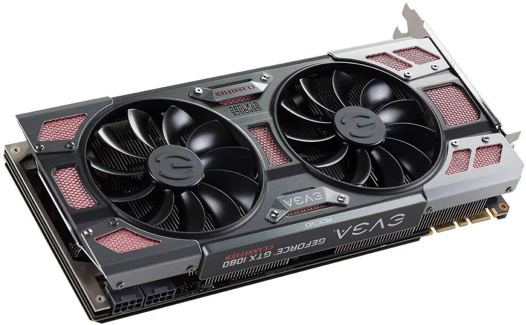 EVGA GeForce GTX 1080 CLASSIFIED GAMING ACX 3.0 8GB GDDR5X RGB LED 10 CM Ventilator 14 Power Phases Double BIOS DX12 OSD Support (PXOC) Video Graphics Card 08G-P4-6386-KR