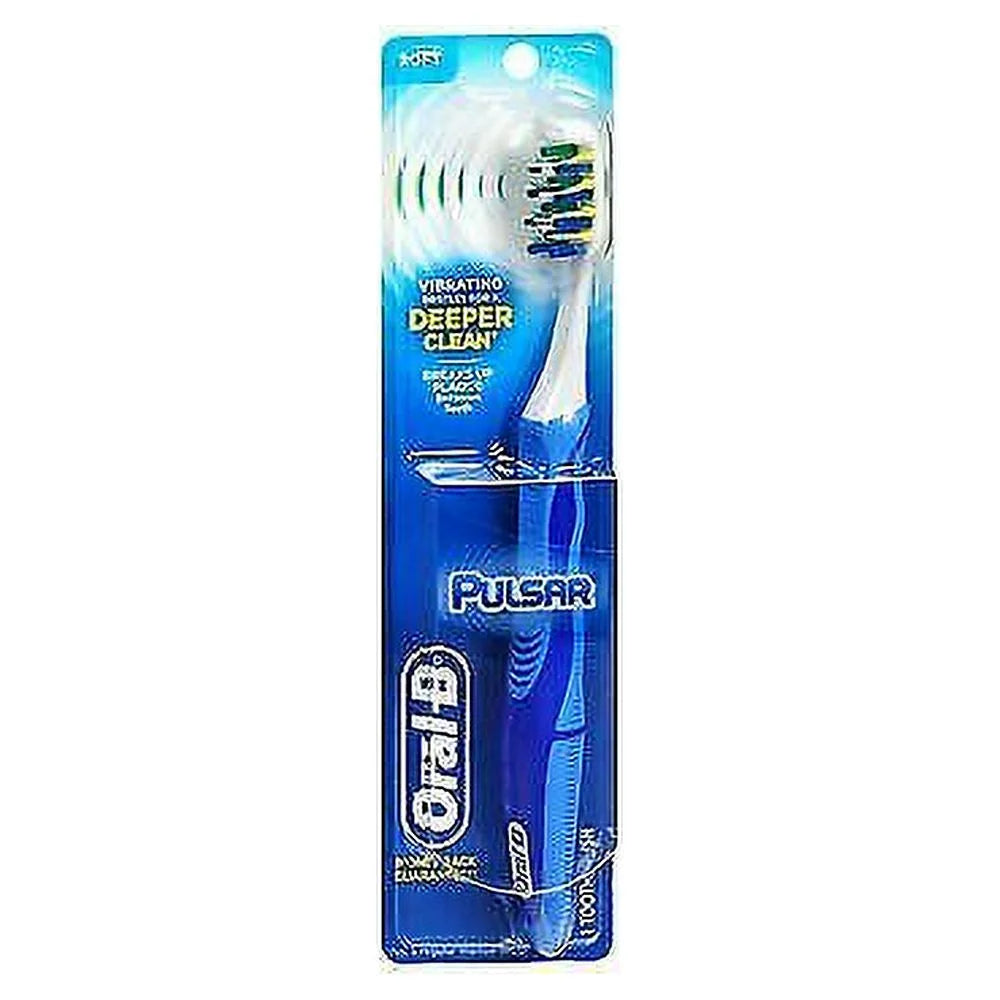 Oral-B Vibrating Pulsar Expert Clean Battery Toothbrush w/ Microban; 1 ct; 3 Pack